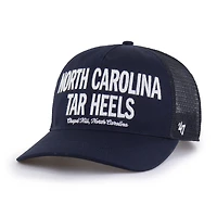 Casquette trucker ajustable contemporaine « Hitch » pour homme, modèle « 47 » bleu marine, North Carolina Tar Heels