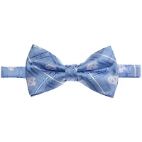 Nœud papillon Oxford bleu pour homme, aux couleurs des Tar Heels de Caroline du Nord