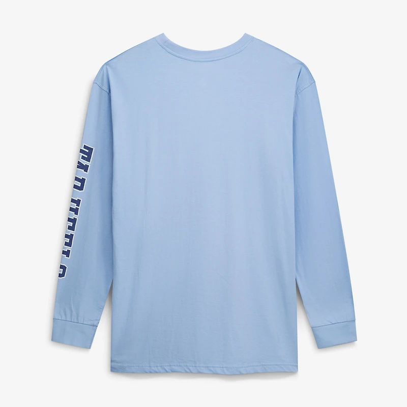 Men's Champion  Carolina Blue North Tar Heels Big & Tall Arch Over Logo Long Sleeve T-Shirt
