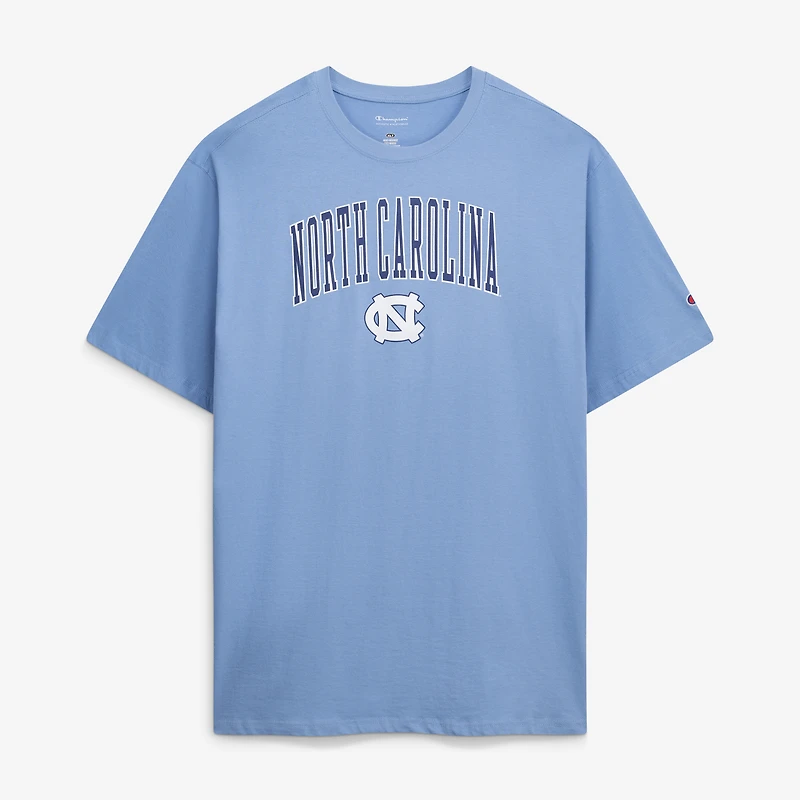 Men's Champion Carolina Blue North Tar Heels Big & Tall Arch Over Wordmark T-Shirt