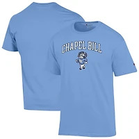 Men's  Champion Carolina Blue North Tar Heels Chapel Bill Mascot T-Shirt