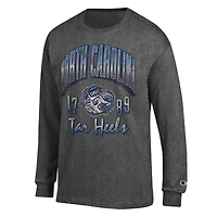 T-shirt à manches longues Champion Charcoal North Carolina Tar Heels Bold pour homme