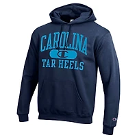 Men's Champion Navy North Carolina Tar Heels Arch Pill Pullover Hoodie