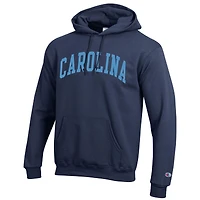 Men's Champion  Navy North Carolina Tar Heels Basic Arch Fleece Pullover Hoodie