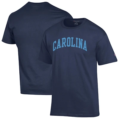 T-shirt Champion Navy pour homme, motif arches basiques des Tar Heels de Caroline du Nord