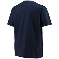 Champion Navy North Carolina Tar Heels Big & Tall Arch Over Wordmark T-shirt pour hommes