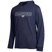 Men's Champion  Navy North Carolina Tar Heels Gradient All-Star Long Sleeve Hooded T-Shirt