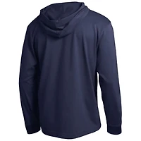 Men's Champion  Navy North Carolina Tar Heels Gradient All-Star Long Sleeve Hooded T-Shirt