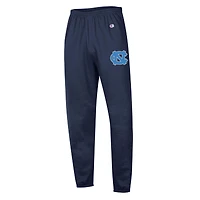 Men's Champion  Navy North Carolina Tar Heels Powerblend Banded Fleece Sweatpants