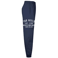 Men's Champion  Navy North Carolina Tar Heels Powerblend Banded Fleece Sweatpants