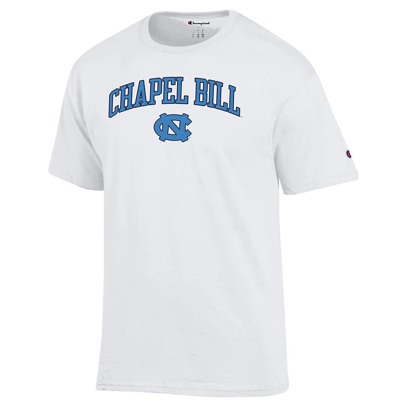 Men's  Champion White North Carolina Tar Heels Chapel Bill T-Shirt