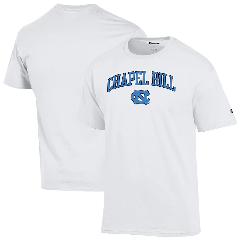 Men's Champion Carolina Blue North Tar Heels Chapel Bill Mascot T-Shirt