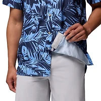 Chemise boutonnée Columbia Carolina Blue North Tar Heels Super Slack Tide Omni-Wick pour homme