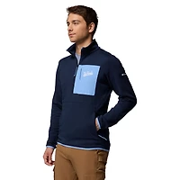 Men's Columbia Navy North Carolina Tar Heels Hike Omni-Wick Half-Zip Pullover