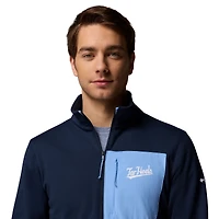 Men's Columbia Navy North Carolina Tar Heels Hike Omni-Wick Half-Zip Pullover
