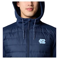 Veste à capuche hybride entièrement zippée Out-Shield de Columbia pour homme, bleu marine, North Carolina Tar Heels