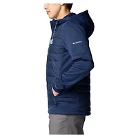 Veste à capuche hybride entièrement zippée Out-Shield de Columbia pour homme, bleu marine, North Carolina Tar Heels