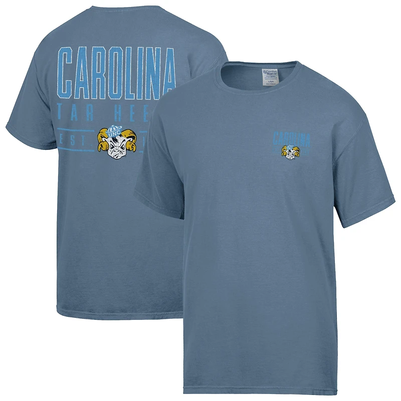 Men's ComfortWash Blue North Carolina Tar Heels Big Name T-Shirt