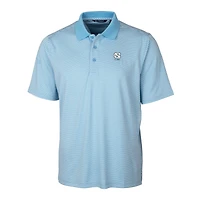 Men's Cutter & Buck  Carolina Blue North Tar Heels Alumni Logo Forge Tonal Stripe Stretch Polo