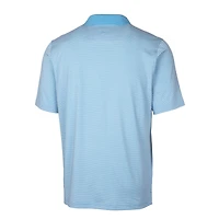 Men's Cutter & Buck  Carolina Blue North Tar Heels Alumni Logo Forge Tonal Stripe Stretch Polo
