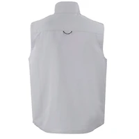 Gilet zippé écologique Charter pour homme, gris, de la Caroline du Nord, des Tar Heels, marque Cutter & Buck, collection Big Tall