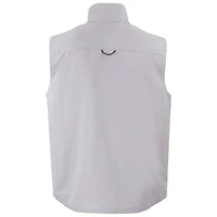 Gilet zippé intégral Cutter & Buck gris North Carolina Tar Heels Vault Charter Eco recyclé pour homme