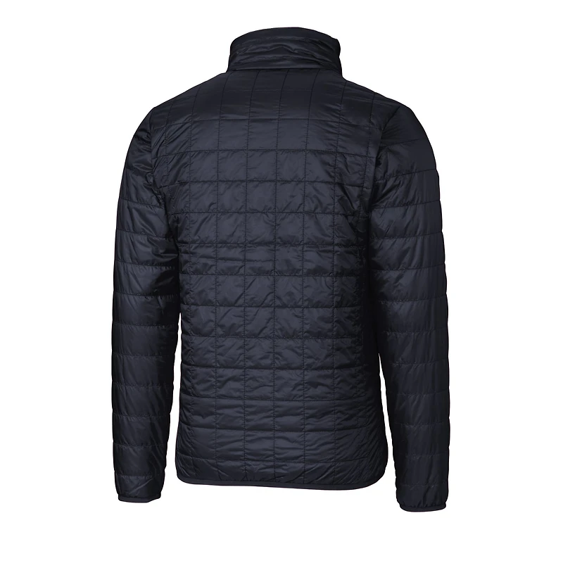 Men's Cutter & Buck  Navy North Carolina Tar Heels Alumni Logo Rainier PrimaLoft Eco Insulated Full-Zip Puffer Vest