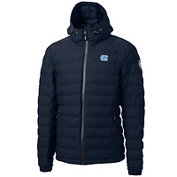 Men's Cutter & Buck  Navy North Carolina Tar Heels Mission Ridge Repreve Eco Insulated Puffer Full-Zip Jacket