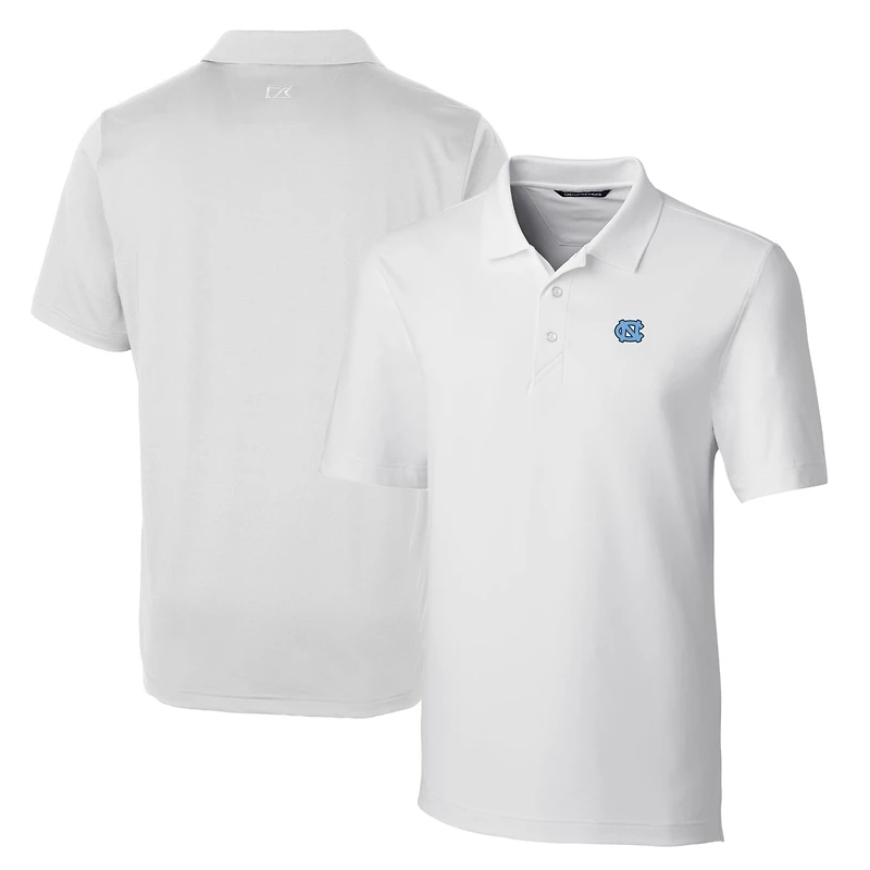 Men's Cutter & Buck White North Carolina Tar Heels Big Tall Forge Stretch Polo