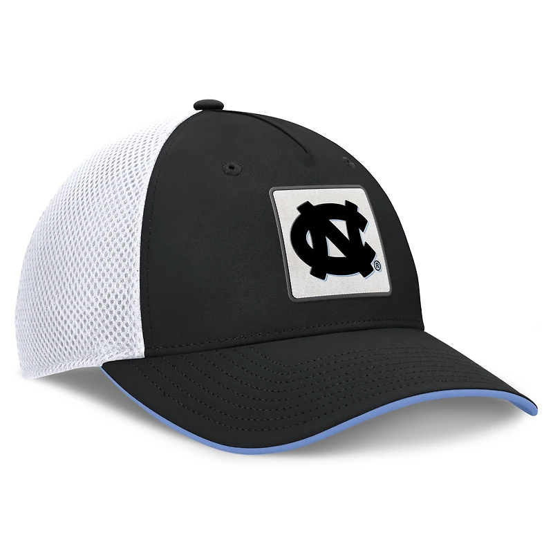 Casquette 5 panneaux Matter Flex noire Fanatics pour homme, North Carolina Tar Heels