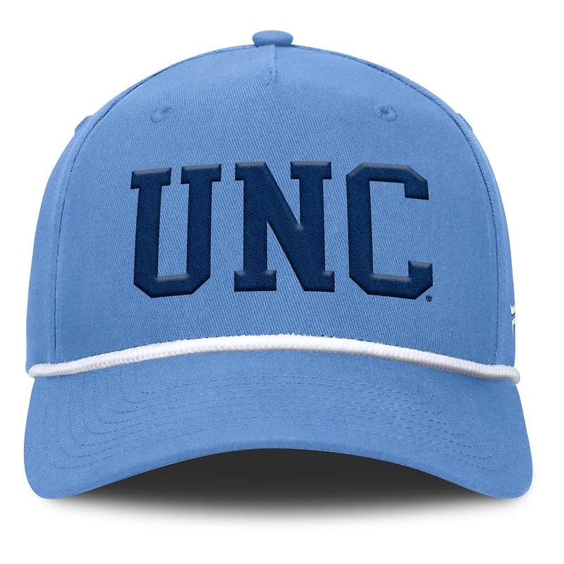 Men's Fanatics Carolina Blue North Carolina Tar Heels Foul Ball Rope Adjustable Hat