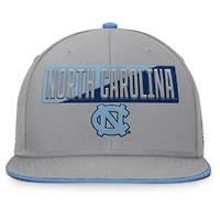 Casquette snapback grise Fanatics pour homme, Tar Heels de Caroline du Nord