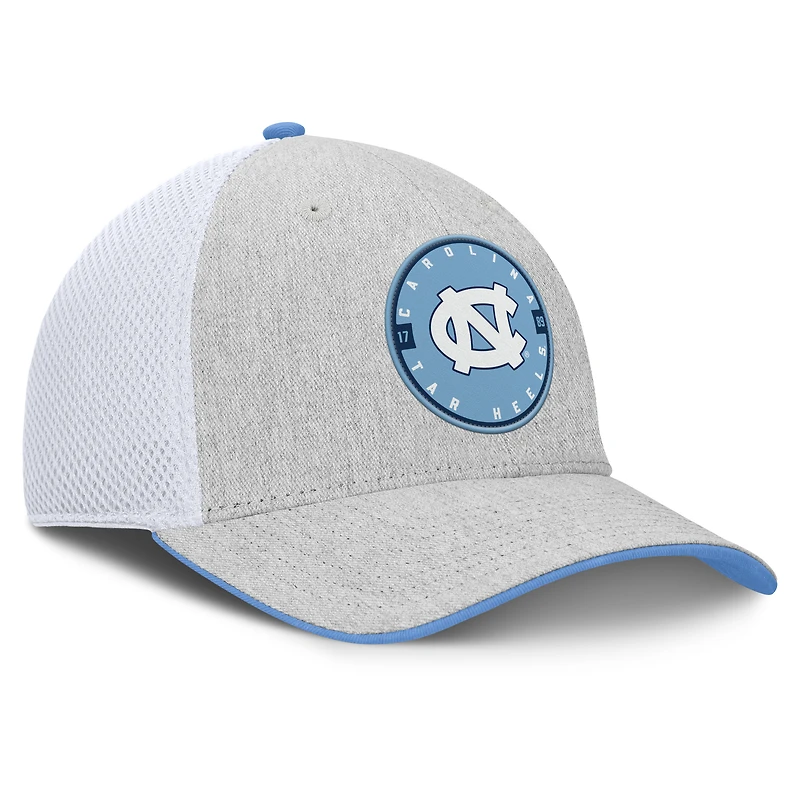 Men's Fanatics  Heather Gray North Carolina Tar Heels Trigger Flex Hat