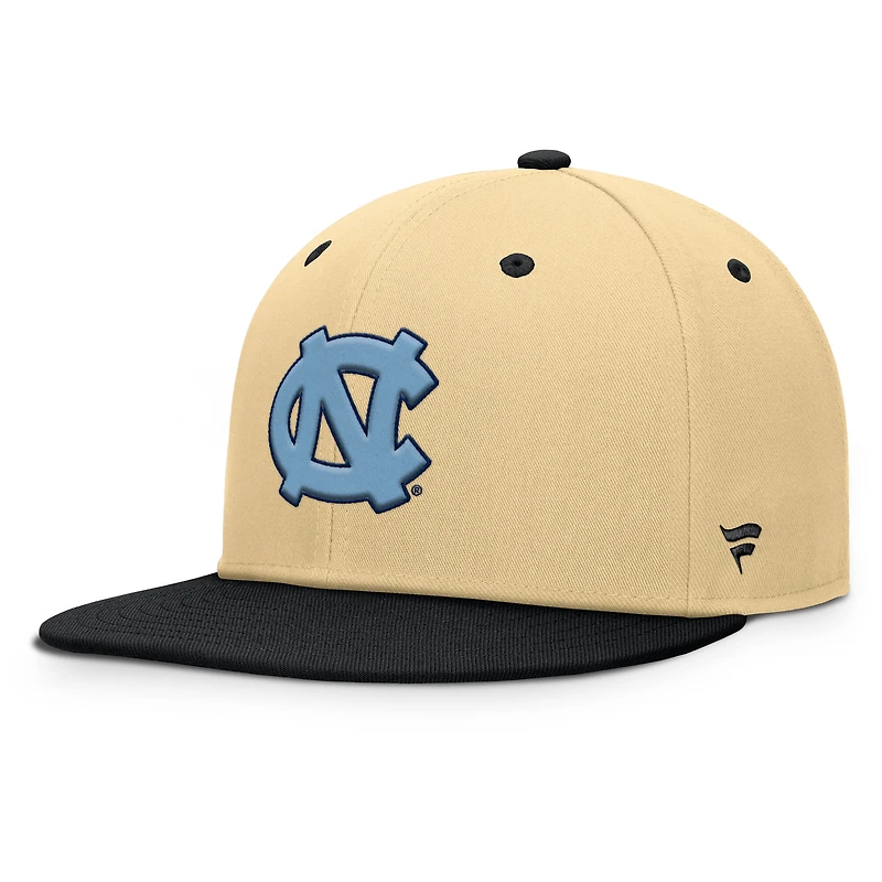Men's Fanatics Khaki/Black North Carolina Tar Heels Balance Fitted Hat