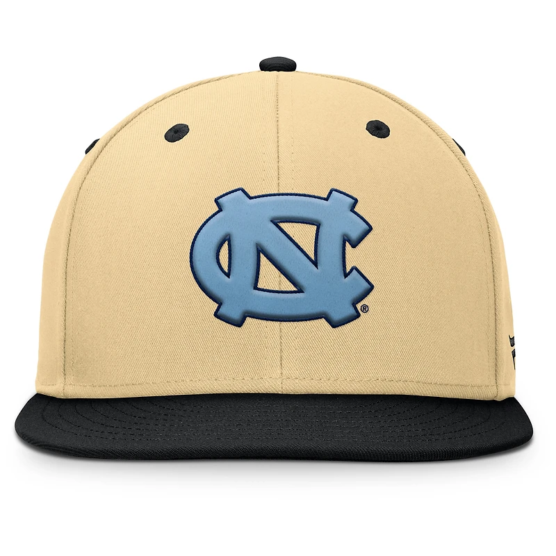 Men's Fanatics Khaki/Black North Carolina Tar Heels Balance Fitted Hat
