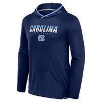 T-shirt à capuche de transition pour homme Fanatics bleu marine/bleu Caroline North Carolina Tar Heels