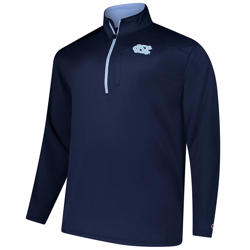 Men's Fanatics Navy North Carolina Tar Heels Big & Tall Defender Quarter-Zip Top