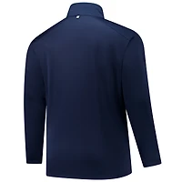 Men's Fanatics Navy North Carolina Tar Heels Big & Tall Defender Quarter-Zip Top