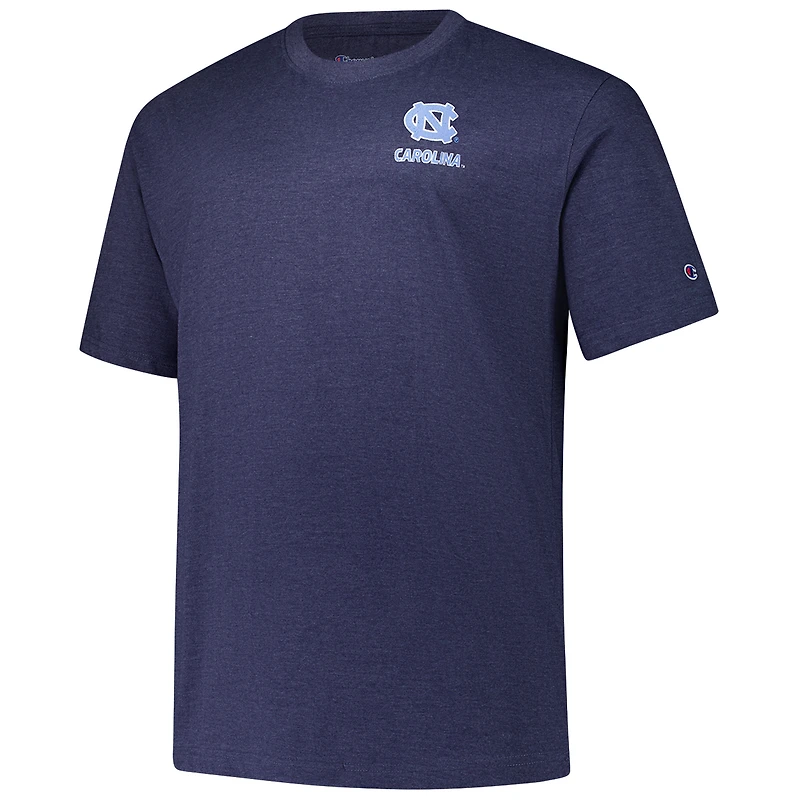 T-shirt délavé idéal pour hommes Fanatics Navy North Carolina Tar Heels Big & Tall