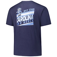 T-shirt délavé idéal pour hommes Fanatics Navy North Carolina Tar Heels Big & Tall