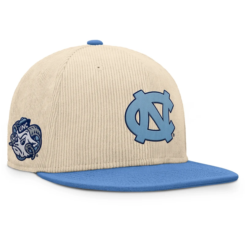 Casquette Snapback de receveur des Tar Heels de Caroline du Nord Fanatics pour hommes