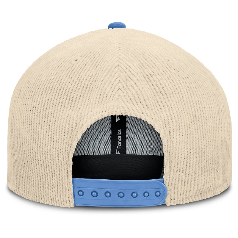 Men's Fanatics Tan North Carolina Tar Heels Catcher Snapback Hat