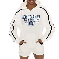 Men's Gameday Couture Cream North Carolina Tar Heels Down, Set, Go Hoodie and Shorts Lounge Set