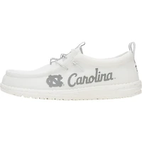 Men's Hey Dude White North Carolina Tar Heels Wally Casual Shoes