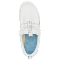 Men's Hey Dude White North Carolina Tar Heels Wally Casual Shoes