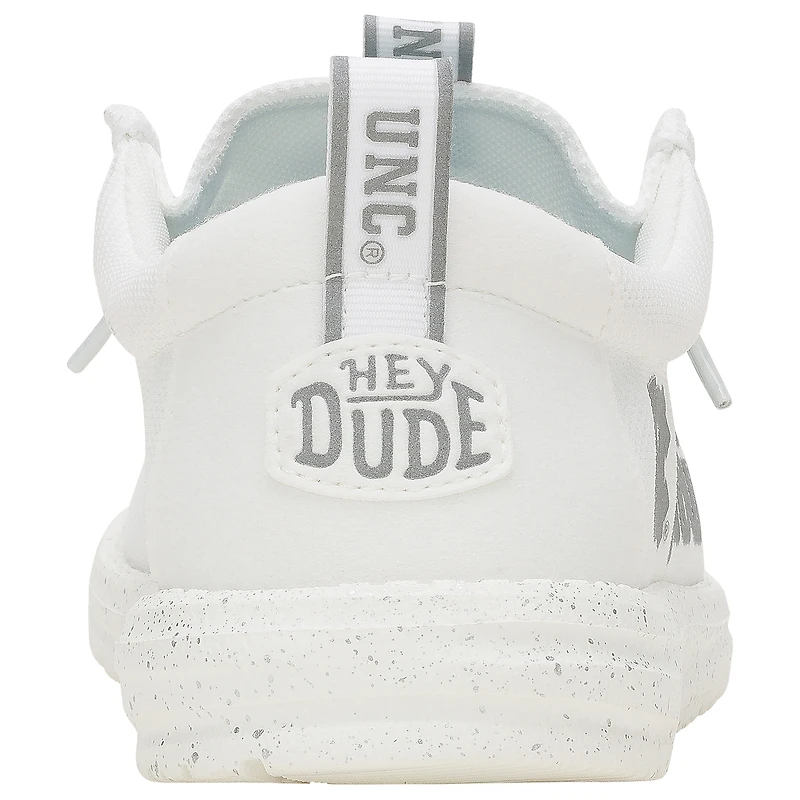 Men's Hey Dude White North Carolina Tar Heels Wally Casual Shoes
