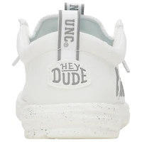 Men's Hey Dude White North Carolina Tar Heels Wally Casual Shoes