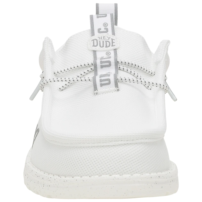 Men's Hey Dude White North Carolina Tar Heels Wally Casual Shoes