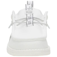 Men's Hey Dude White North Carolina Tar Heels Wally Casual Shoes