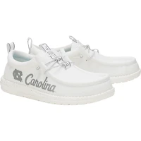 Men's Hey Dude White North Carolina Tar Heels Wally Casual Shoes